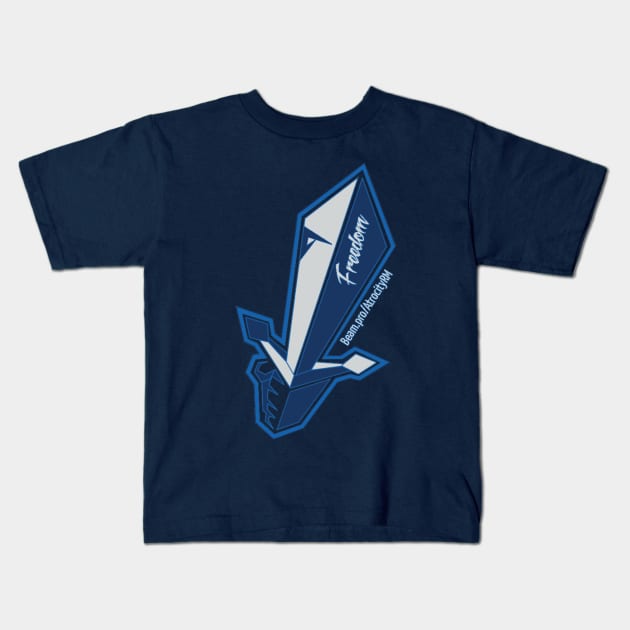 Freedom Sword Kids T-Shirt by AtrocityRM